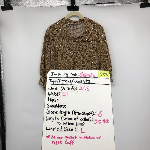 Mulberry Leopard Print Shirt size L - Picture 15 of 16